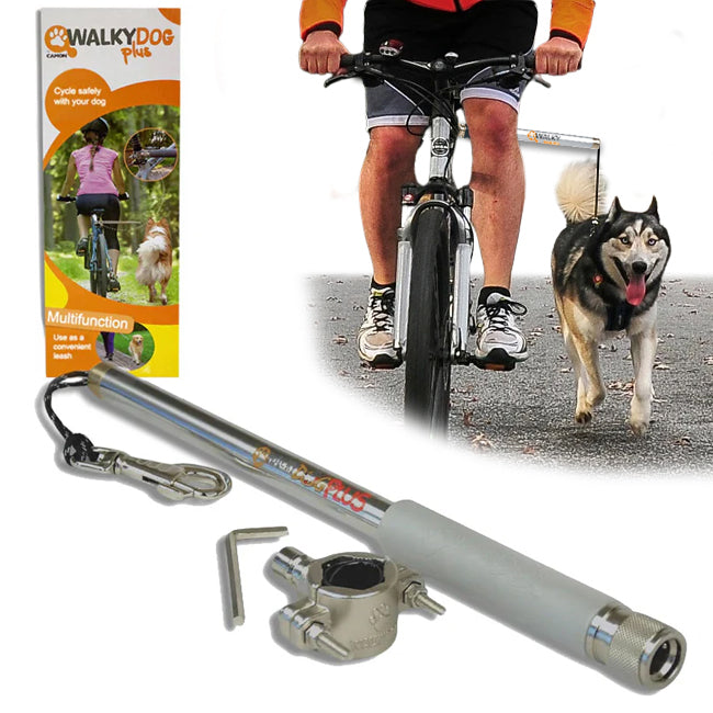 Walky Dog Plus Hands Free Dog Bicycle Exerciser Leash Newest Model with 550-lbs